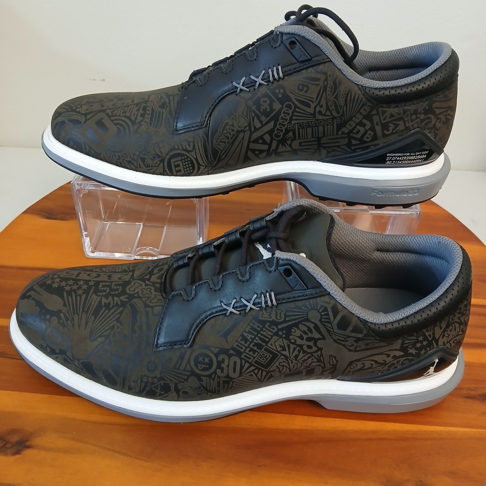 Nike Air Jordan ADG 4 Golf Shoes Mens 10 Black Laser FQ6642-003